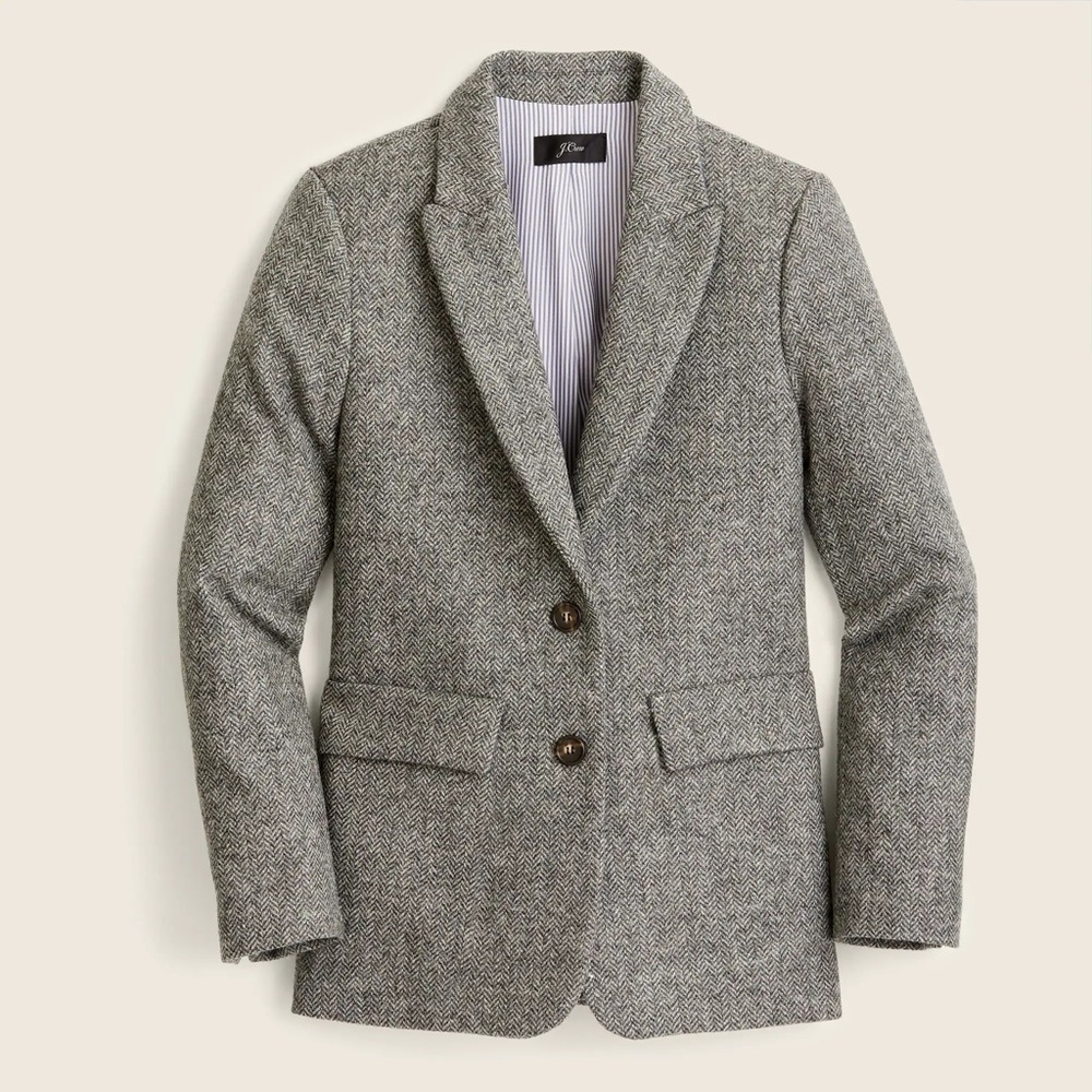 J.Crew Sommerset blazer in graphite English wool herringbone